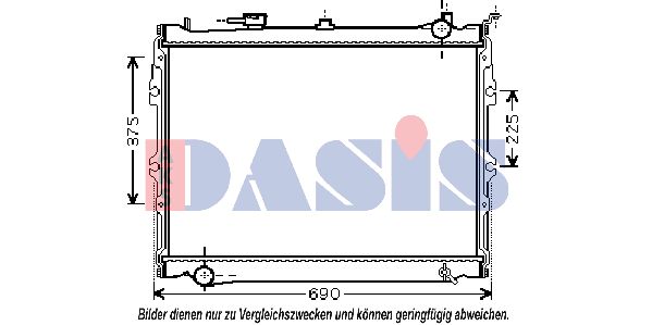 AKS DASIS Jäähdytin,moottorin jäähdytys 110920N